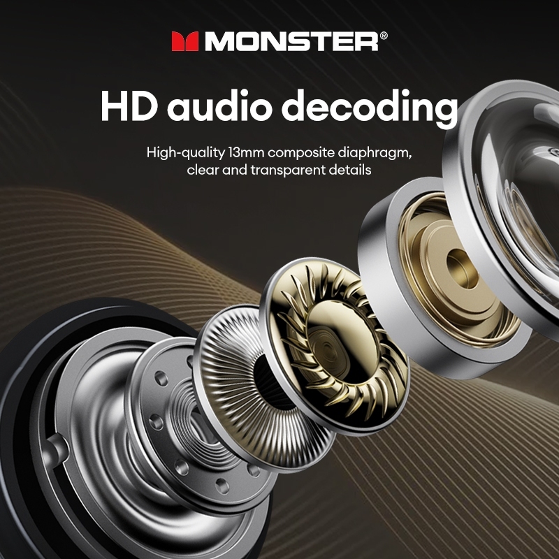 Monster XKT20 หูฟังบลูทูธไร้สาย HIFI คุณภาพเสียง สัมผัสอัจฉริยะ ความทนทานสูง 5.4