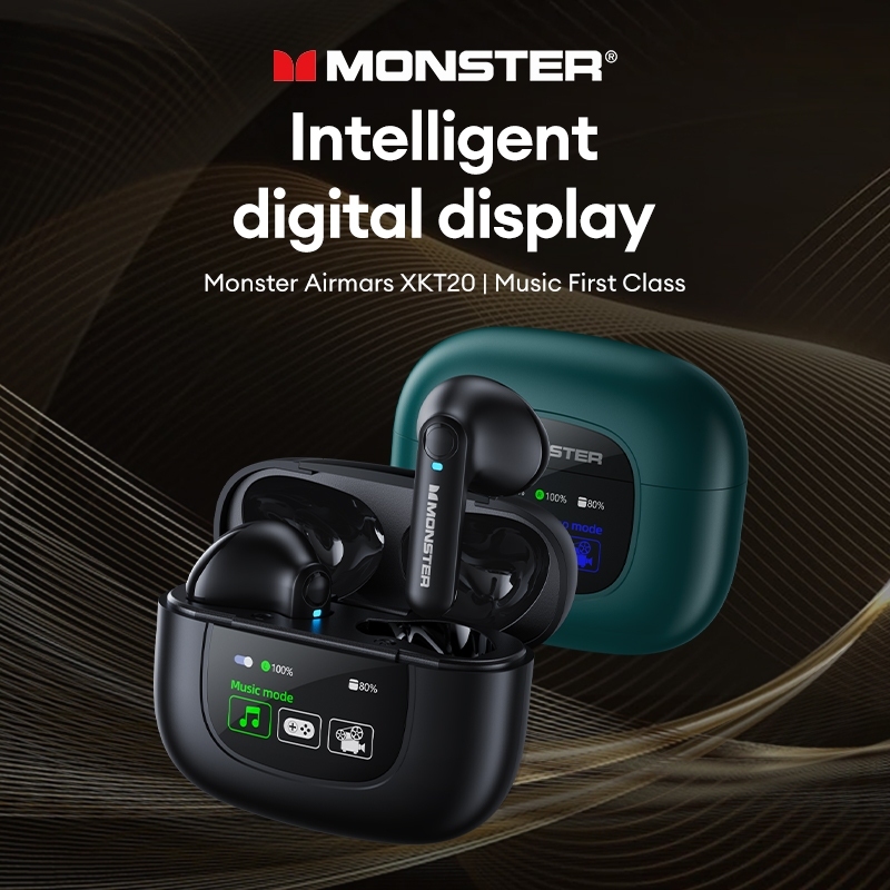 Monster XKT20 หูฟังบลูทูธไร้สาย HIFI คุณภาพเสียง สัมผัสอัจฉริยะ ความทนทานสูง 5.4