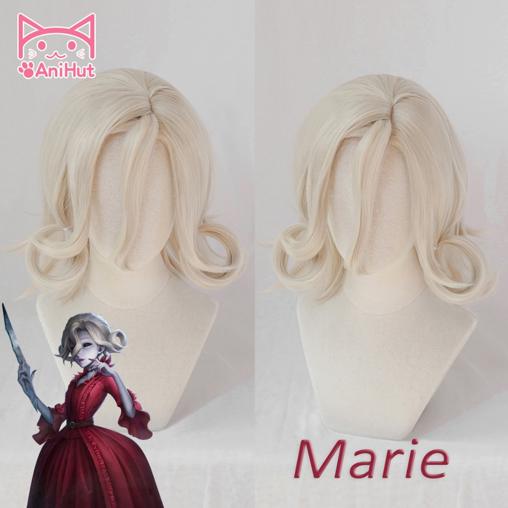 【AniHut】Blood Queen Mary Marie Cosplay Wig Game Identity V Madame Deficit Cosplay Wig Heat Resistant Synthetic Hair Identity V Marie Costume