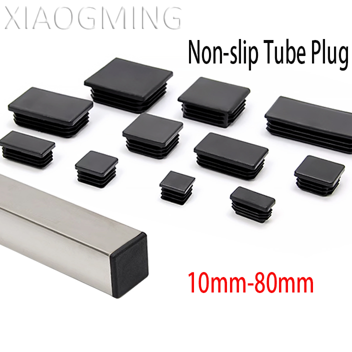 แผ่นยางกันชน pvc พลาสติก ทรงสี่เหลี่ยม ขนาด 10 มม.-80 มม. กันลื่น สีดํา สําหรับเฟอร์นิเจอร์ โต๊ะ เก้าอี้
