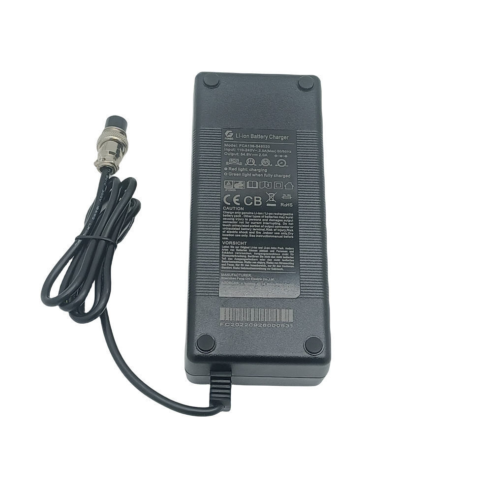 อะไหล่ที่ชาร์จแบตเตอรี่สกูตเตอร์ไฟฟ้า 54.6V 2A สําหรับ KUGOO M4 M4 Pro ZERO 8 ZERO 9