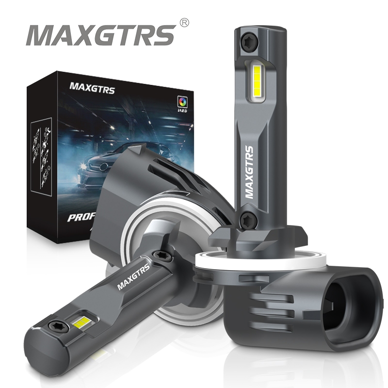 Maxgtrs หลอดไฟตัดหมอก LED H27W H27 881 880 H27W 1 H27W 2 DRL 12V สําหรับรถยนต์ 2 ชิ้น