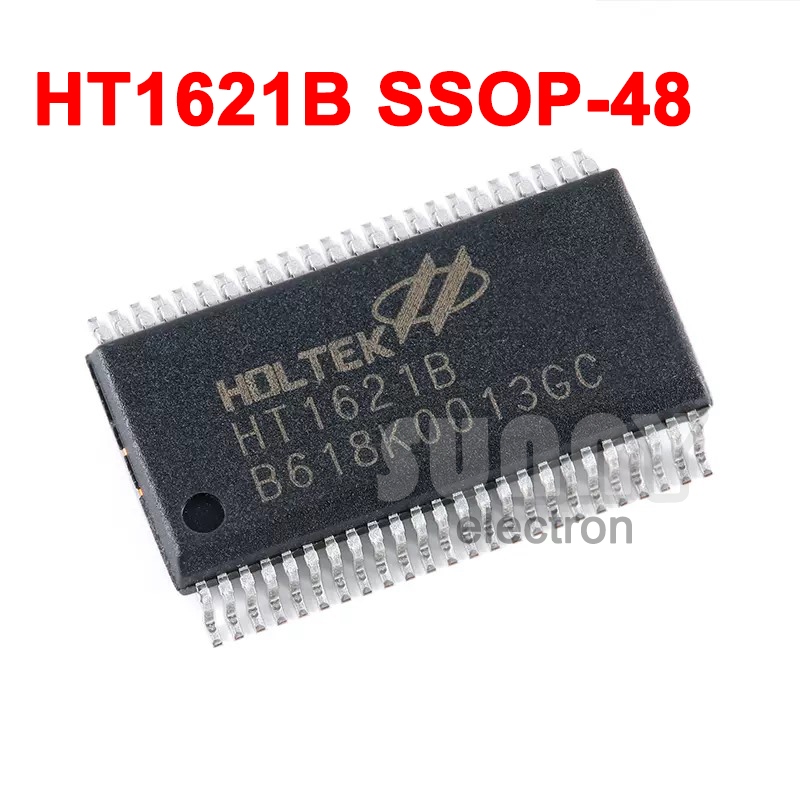 5 ชิ้น ชิปควบคุม LCD HT1621B SSOP-48 RAM 32 * 4 I/O MCU HOLTEK B618K0013GC