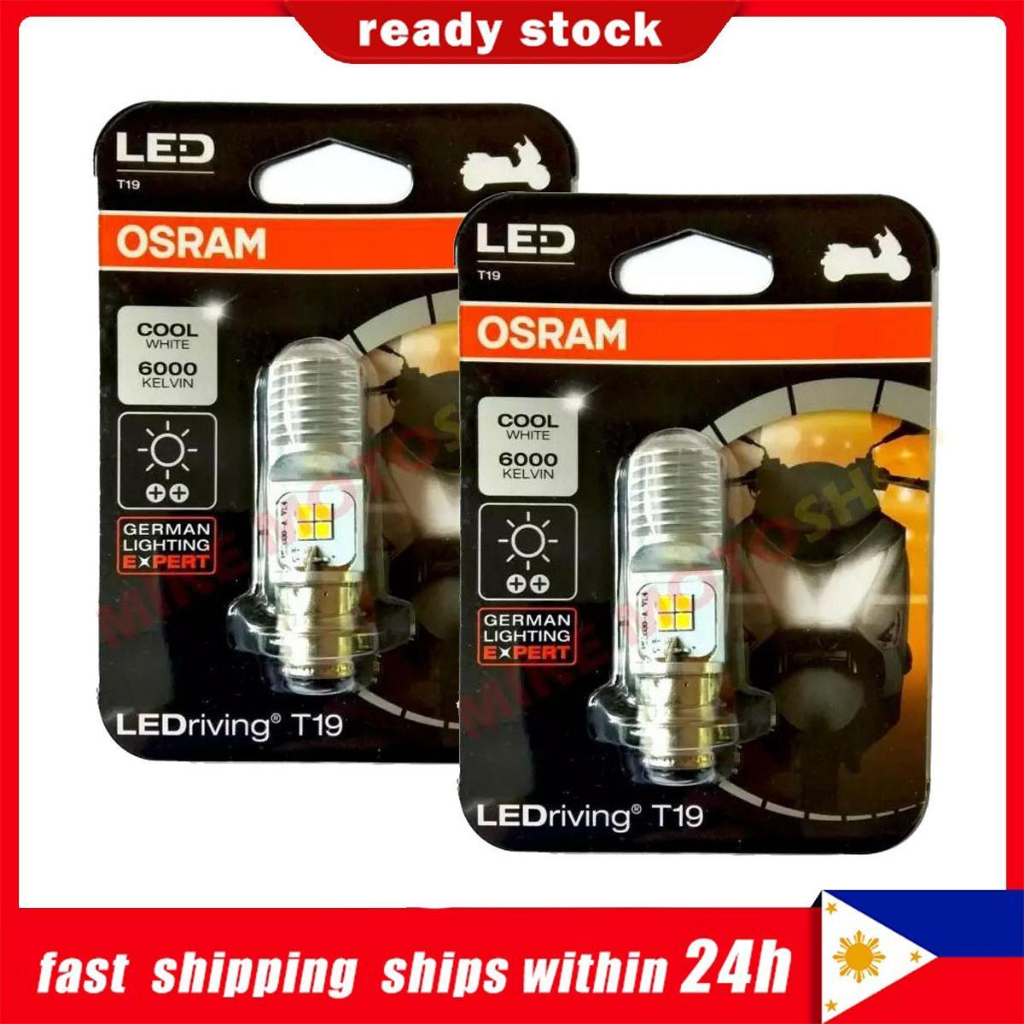 2pcs T19 Cool White รถจักรยานยนต์ H4 LED ไฟหน้าหลอดไฟ HI/LO Beam มอเตอร์หลอดไฟ LED