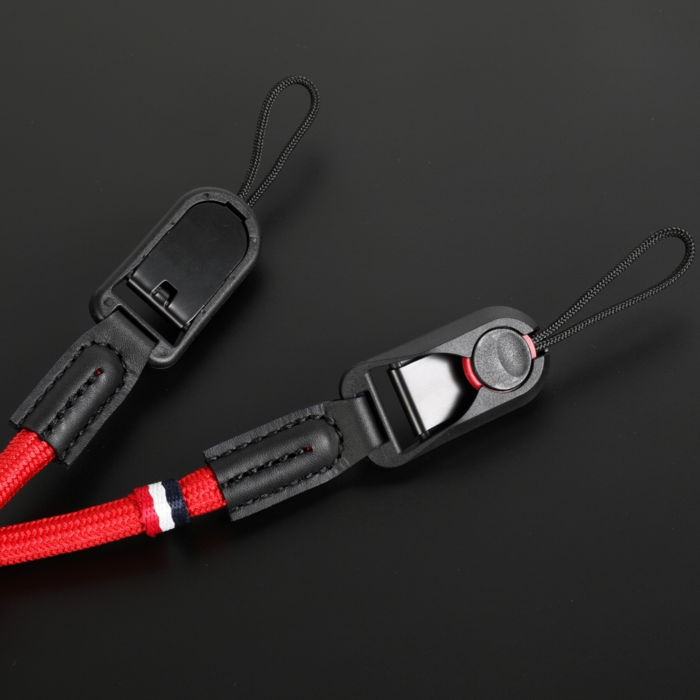 เชือกไนลอนสลิงกล้อง Lanyard Quick Release สายรัดข้อมือคอสายคล้องไหล่สําหรับ Fujifilm Olympus Sony Leica Canon Nikon Mirrorless กล้องถ่ายภาพอุปกรณ์เสริม