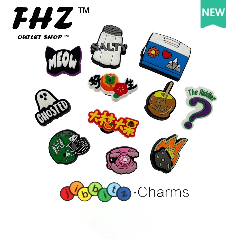 Jibbitz อุปกรณ์เสริมหัวเข็มขัด ผ้าฝ้าย รูปดาวน่ารัก อเนกประสงค์ สําหรับตกแต่งรองเท้า Crocs Charms