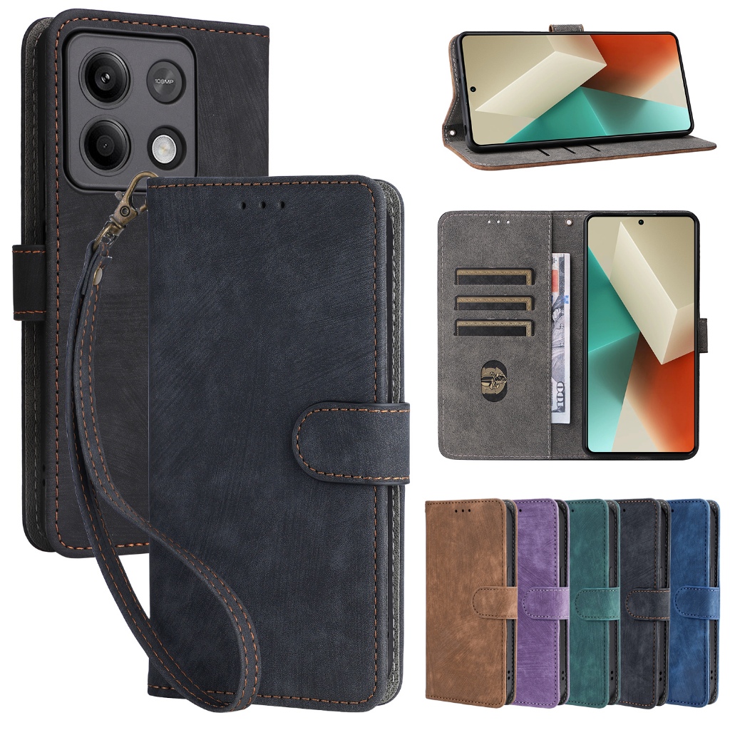 เคส Case for Infinix Note 30 4G 12 Pro G88 G96 G99 Zero 5G 2023 20 30 5G เคสฝาพับ เคสเปิดปิด โทรศัพท์มือถือหนัง PU TPU นิ่ม ฝาพับ พร้อมช่องใส่บัตร และสายคล้อง สําหรับ Flip Cover Leather Wallet Hand Strap Lanyard ฝาพับหนัง ซองมือถือ