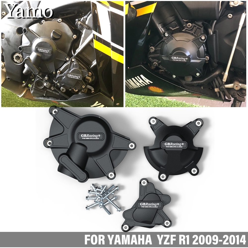 สําหรับ Yamaha YZF R1 2009-2014 GB racing เครื่องยนต์ป้องกันรถจักรยานยนต์เครื่องยนต์ hood protector