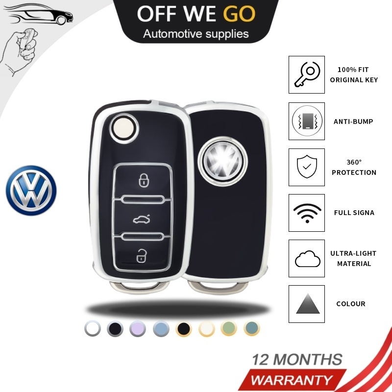 เคสกุญแจรีโมทรถยนต์ สําหรับ Volkswagen VW Polo Tiguan Passat B5 B6 B7 Golf Eos 4 5 6 Scirocco Jetta MK4 MK6 Jetta Lavida Skoda