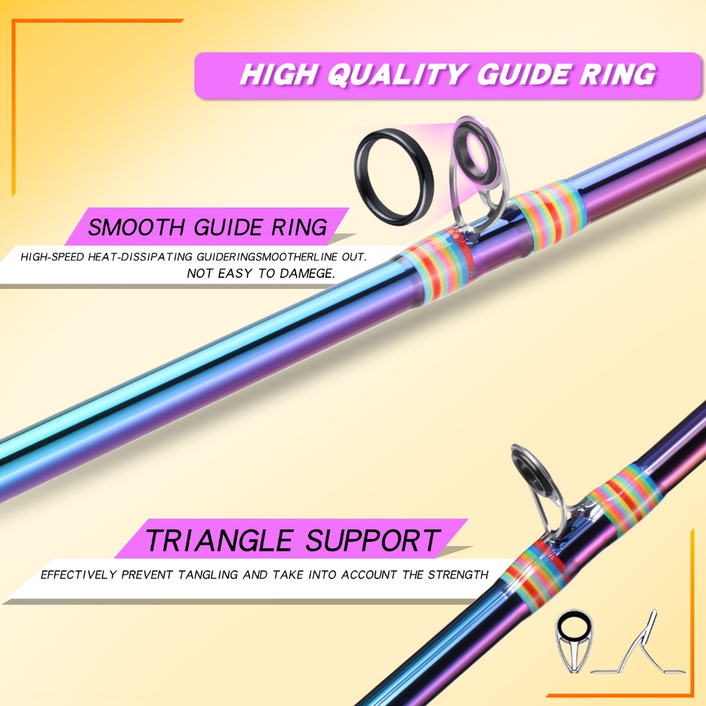 Sougayilang คันเบ็ดตกปลา M Power 1.8 2.1 ม. และรอกตกปลาโลหะ 12+1BB 19+1BB 10 กก. 22lb อัตราส่วนแรงดึงสูงสุด 7.2:1 สําหรับน้ําจืด - รูปที่ 2