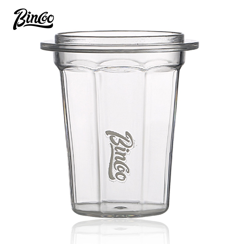 Bincoo ถ้วยรับผงกาแฟ แบบใส หลายเหลี่ยม ขนาด 51 มม. 58 มม.