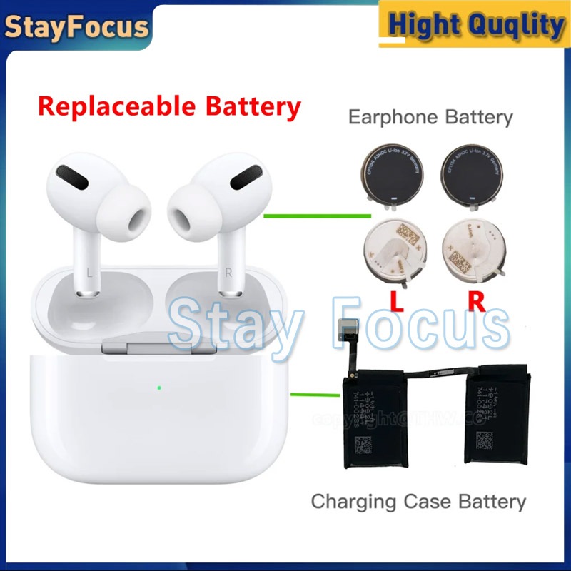 แบตเตอรี่สํารองเปลี่ยน สําหรับหูฟังไร้สาย Airpods Pro 3 Generation A2084 A2083 A2190