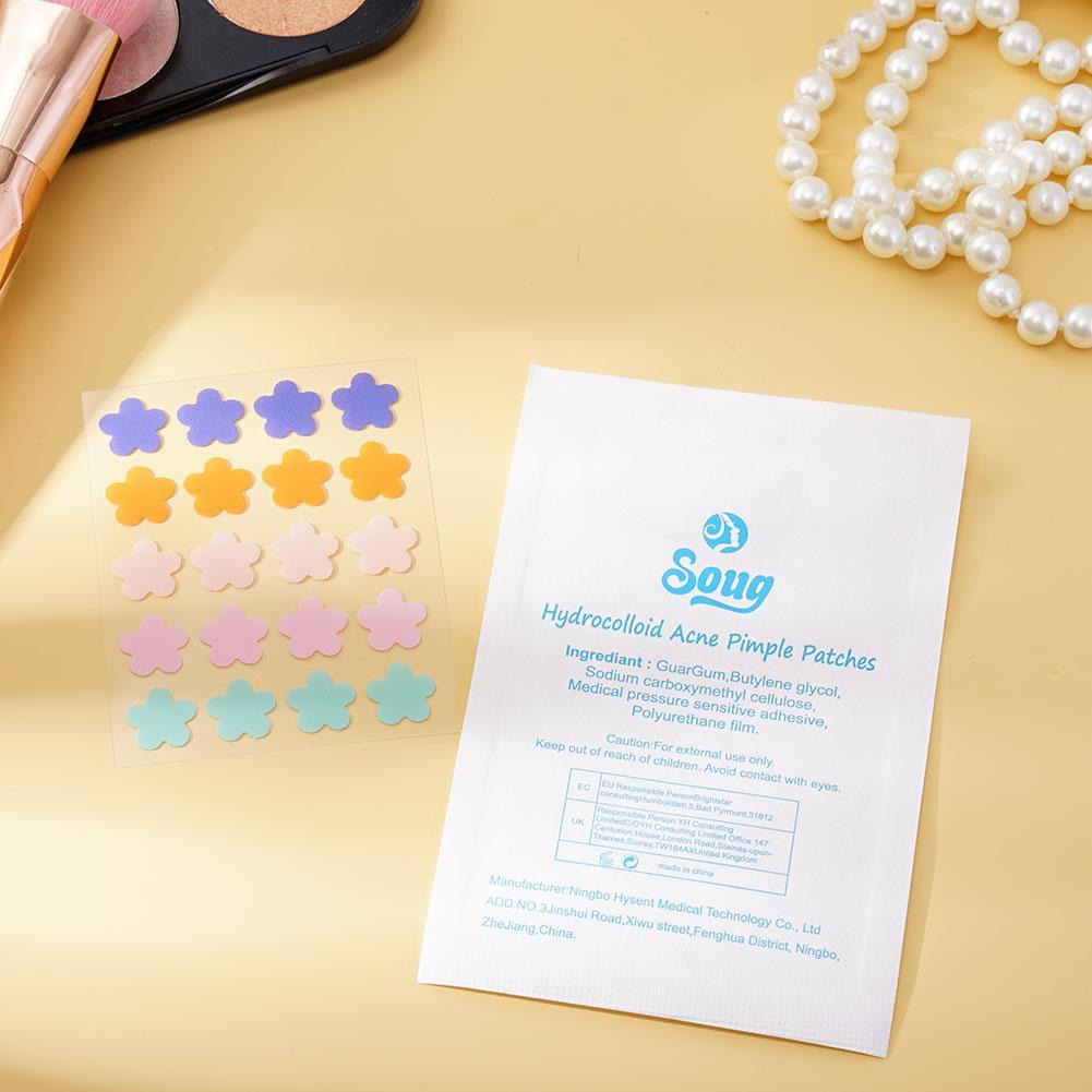 Acne Patch แผ่นแปะสิว สติกเกอร์ ไฮโดรคอลลอยด์ รูปดาว หมี ดอกไม้ น่ารัก  24 ชิ้น - รูปที่ 6