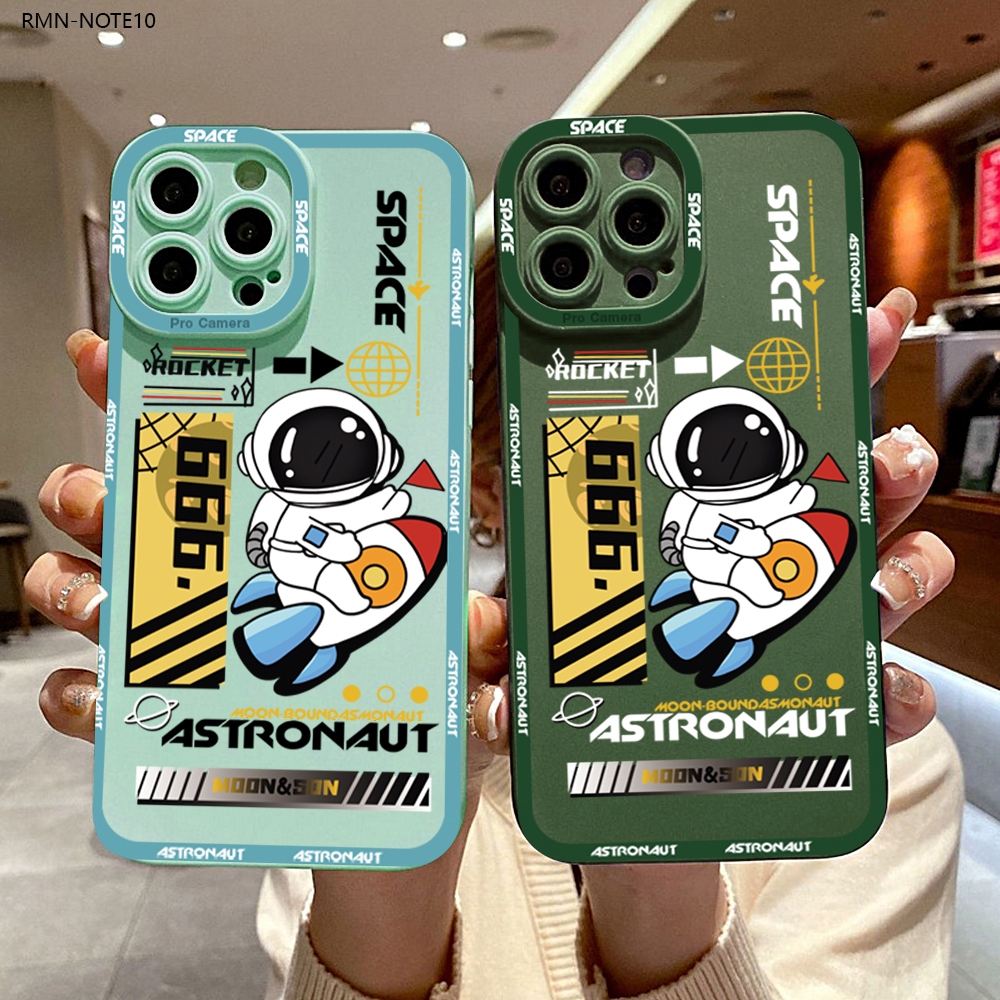 Xiaomi Redmi Note 10 10S 9 9S 8 Pro 5G สำหรับ Case Astronaut เคสโทรศัพท์ Silicone Cases  Thicken