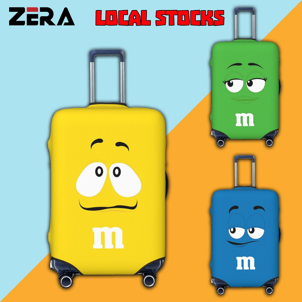 ผ้าคลุมกระเป๋าเดินทาง ผ้าสแปนเด็กซ์ แบบยืดหยุ่น 4 ขนาด Luggage Cover 18-32 นิ้ว [S/M/L/XL]  TYPE10