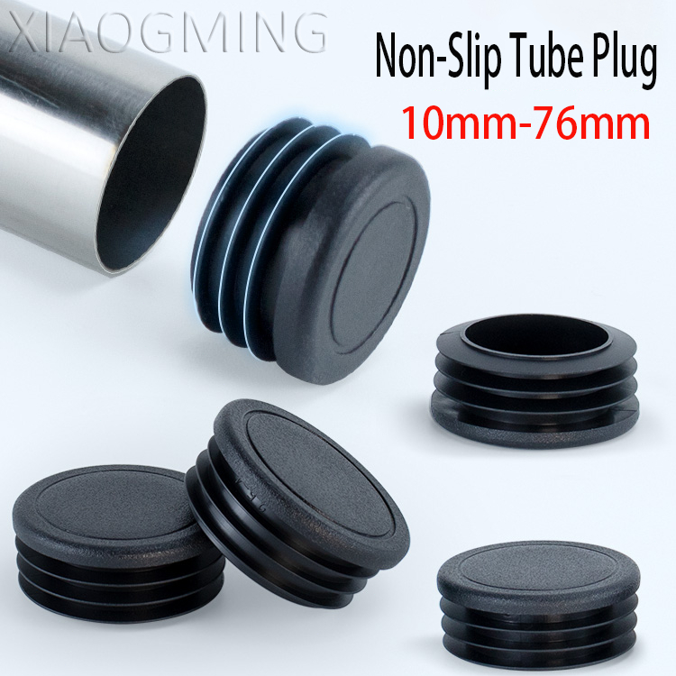 แผ่นยาง pvc กันลื่น ทรงกลม ขนาด 10 มม.-76 มม. สีดํา สําหรับรองขาเฟอร์นิเจอร์ โต๊ะ เก้าอี้