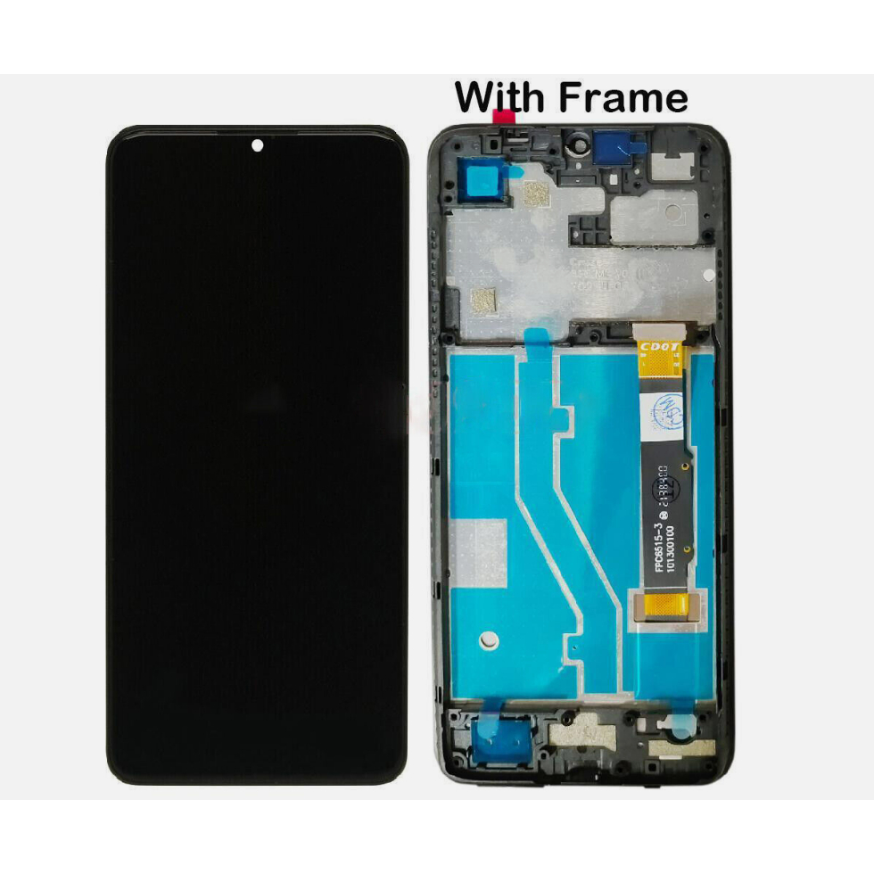 จอแสดงผล LCD สีดํา Touch Screen Digitizer Assembly ±Frame เหมาะสําหรับ TCL 10 SE T766H T766J T766U T