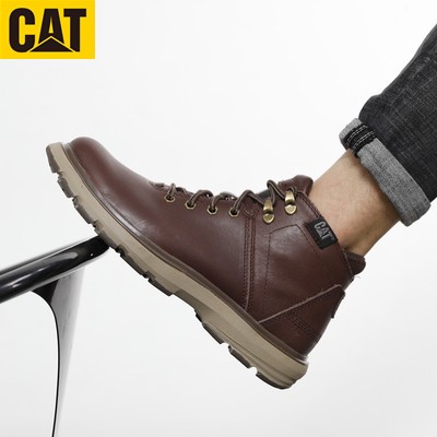 (ของแท้ 100%) Caterpillar.CAT  รองเท้าบูทมาร์ติน สีเหลือง แฟชั่นคลาสสิก สําหรับผู้ชาย