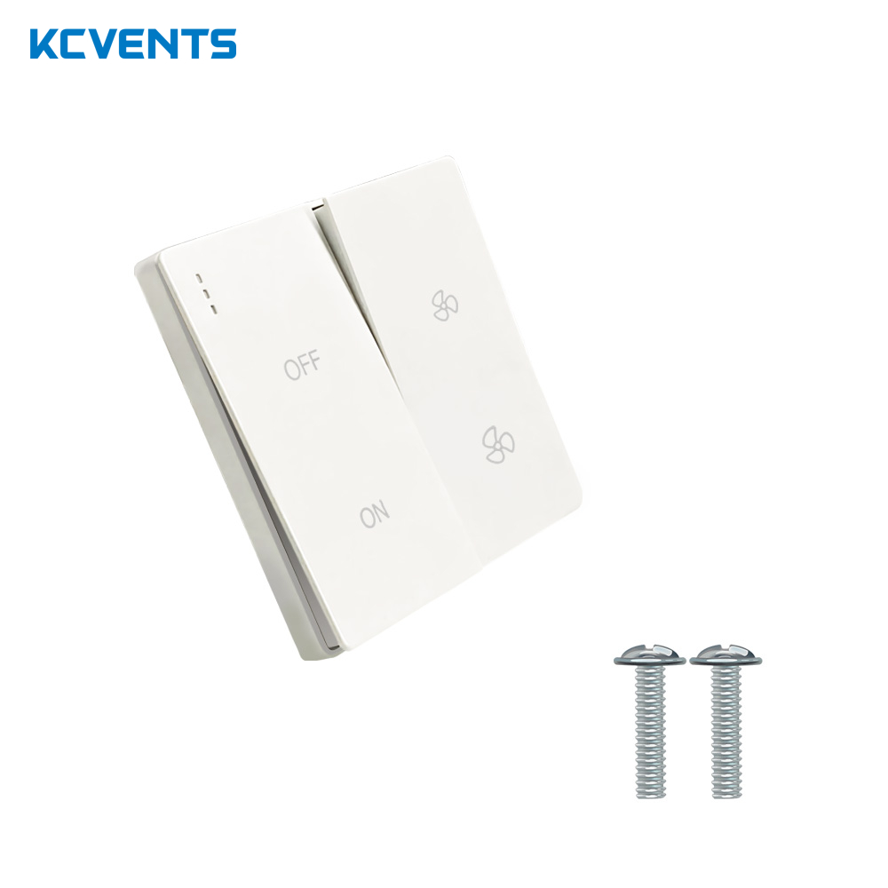 Kcvents สวิตช์ควบคุมความเร็ว 220V ควบคุมความเร็วสูง ต่ํา พิเศษ สําหรับพัดลมระบายอากาศ ระบบอากาศบริสุทธิ์ สวิตช์สองความเร็ว