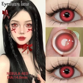 Eyeshare NEBULA สีแดงสีสันเด่นชัดมาก Dia14.5 ค่าสายตา 0.00 2ชิ้น 1คู่