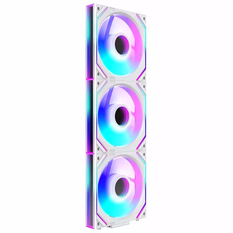 Jungle Leopard Interstellar V2 พัดลมระบายความร้อน CPU ARGB ปริซึมสีขาว 120 มม. 3 IN 1