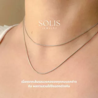 ไม่ลอกไม่ดำ 1mm สร้อยกระดูกงู ทองคำ เงิน • ชุบทอง 18K ไทเทเนียมสแตนเลสแท้ • สร้อยแฟชั่น สร้อยเปล่า ผู้ชาย ผู้หญิง ไม่มีจี้