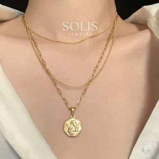 ไม่ลอกไม่ดำ 1mm สร้อยกระดูกงู ทองคำ เงิน • ชุบทอง 18K ไทเทเนียมสแตนเลสแท้ • สร้อยแฟชั่น สร้อยเปล่า ผู้ชาย ผู้หญิง ไม่มีจี้
