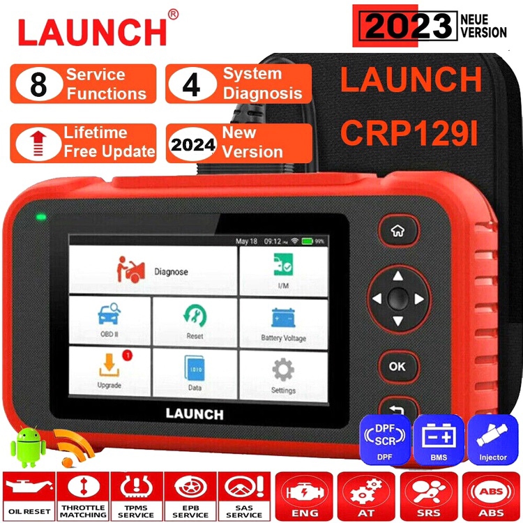 LAUNCH X431 CRP129I Advanced Obd2 Scanner Car Scanner Car Diagnosis Odb2 Car Diagnostic Tool OBDII C