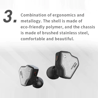 7Hz Salnotes Zero หูฟังชนิดใส่ในหูแบบมีสาย 10 มม. แบบไดนามิก Electronics Hifi หูฟังชุดหูฟังคุณภาพสูง Pro