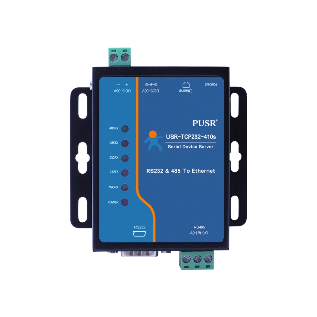 PUSR RS232 RS485 Modbus RTU ถึง Modbus TCP Gateway Serial to Ethernet Converter USR-TCP232-410