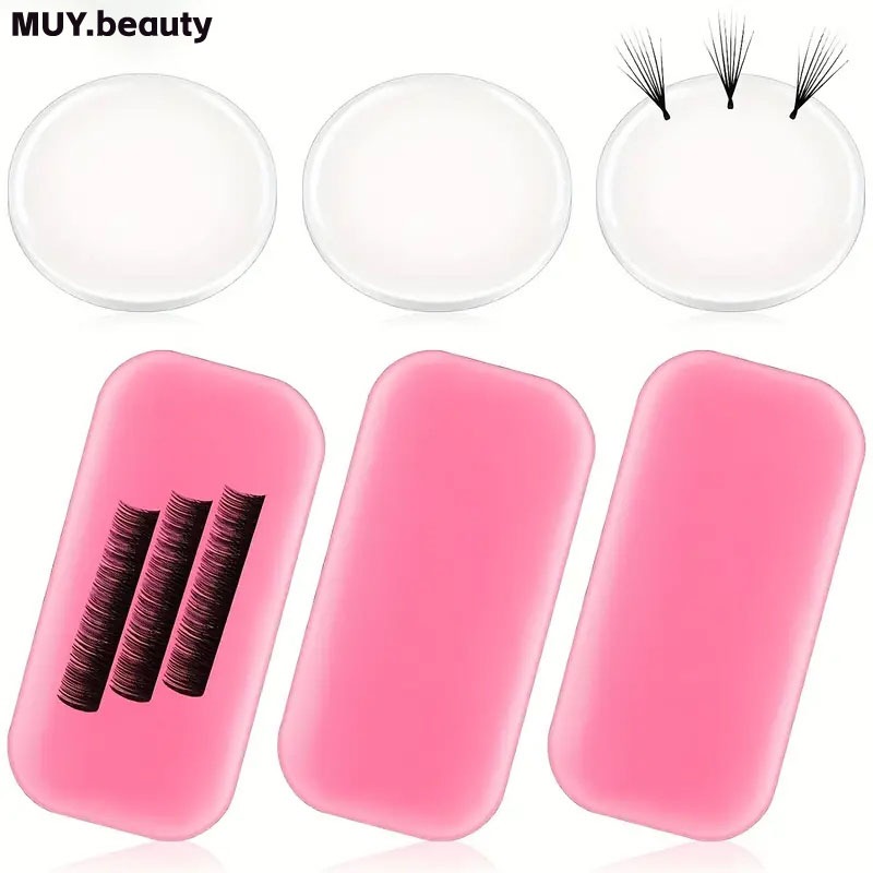 ซิลิโคน Lash Pad ซิลิโคน Eyelash Pad สําหรับ Eyelash Extensions Pads สําหรับ Lashes ซิลิโคน False Eyelash Holder