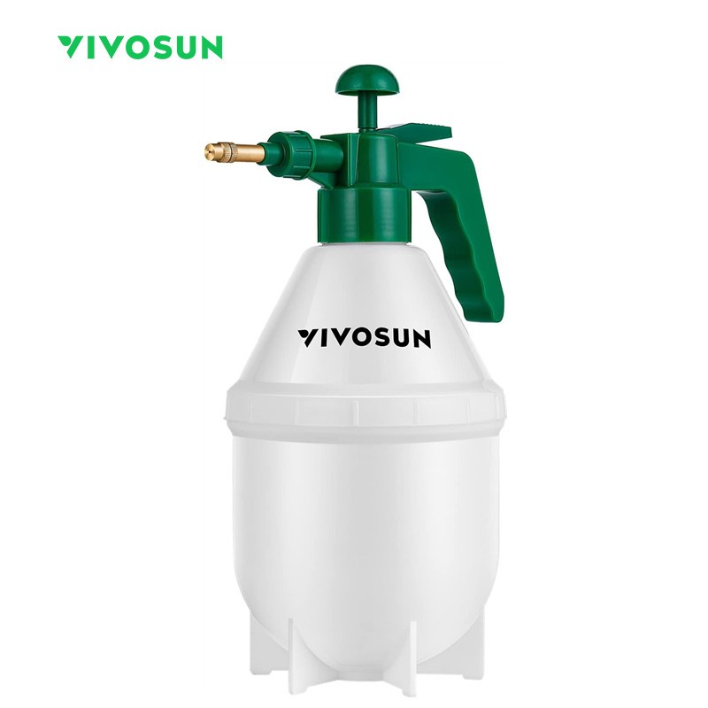 VIVOSUN ขวดสเปรย์ฉีดน้ําแรงดันสูง แบบมือถือ 0.8-1.5 ลิตร พร้อมหัวฉีดทองเหลือง ปรับได้ สําหรับสวน