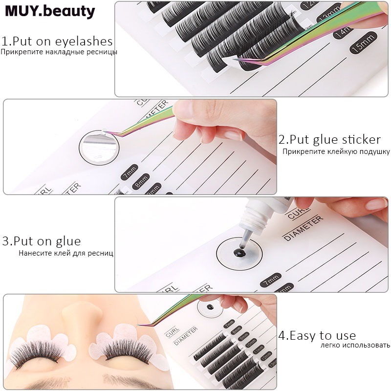 พาเลทต่อขนตาปลอม อะคริลิค พร้อมขาตั้ง สําหรับแต่งหน้า - รูปที่ 2