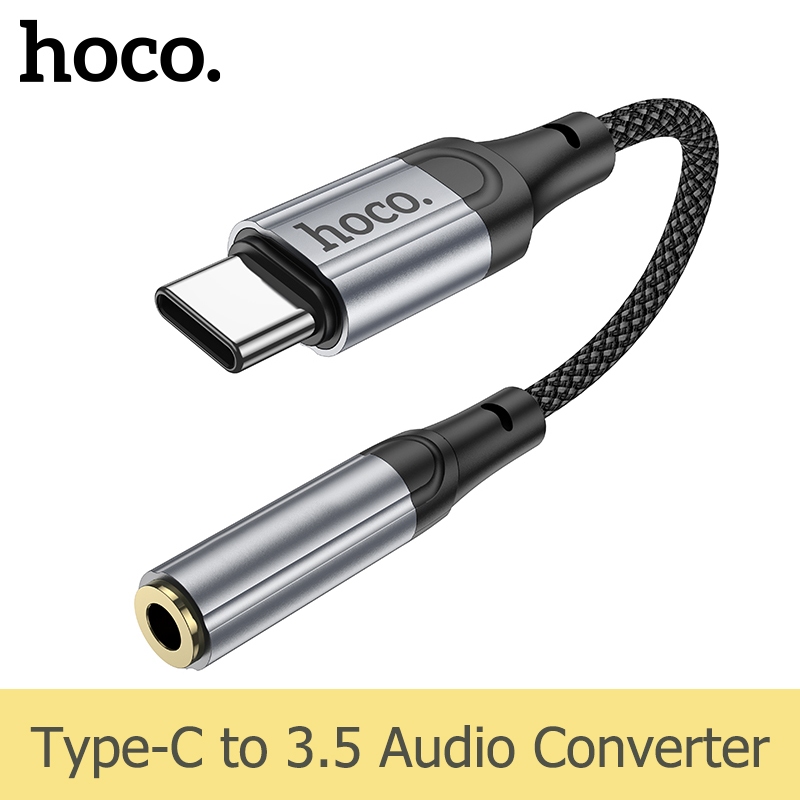 Hoco LS36 อะแดปเตอร์แปลงเสียง Type C เป็น 3.5 มม. สําหรับหูฟังดิจิทัล iPad Pro Air ตัวผู้ เป็นตัวเมี