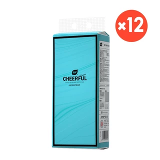 [ 12 ห่อ ] Botare CHEERFUL BLUE GB/T 20808 ทิชชู่แบบดึงแขวนได้ ดีลักซ์ คอมฟอร์ท กระดาษทิชชู่ หนา 4 ชั้น 1280 แผ่น