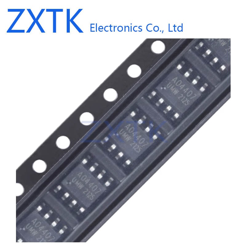 10 ชิ้น/ล็อต AO4407A AO4407 4407A SOP-8 30 V/-12A P-channel MOSFET ชิป IC ในสต็อก