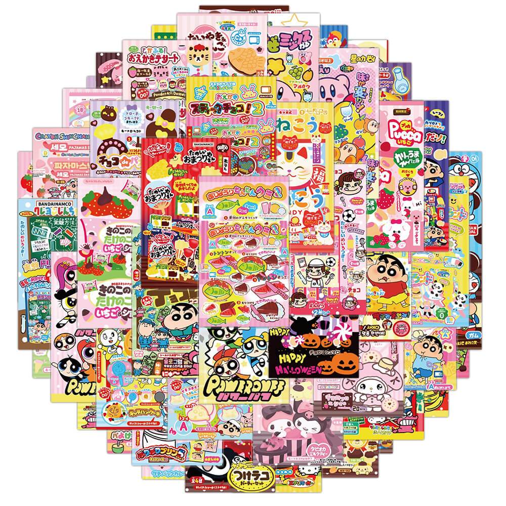 [สติกเกอร์ขนาดใหญ่] สติกเกอร์ซีล ลายการ์ตูนอนิเมะคลาสสิก DIY สําหรับตกแต่งสมุดบัญชี 50 ชิ้น