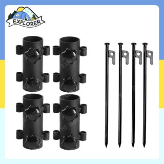 『จัดส่งจากกรุงเทพฯ』ล็อคสมอบก ฐานยึดเสาเต็นท์ ฐานยึดขาเสาผ้าใ…