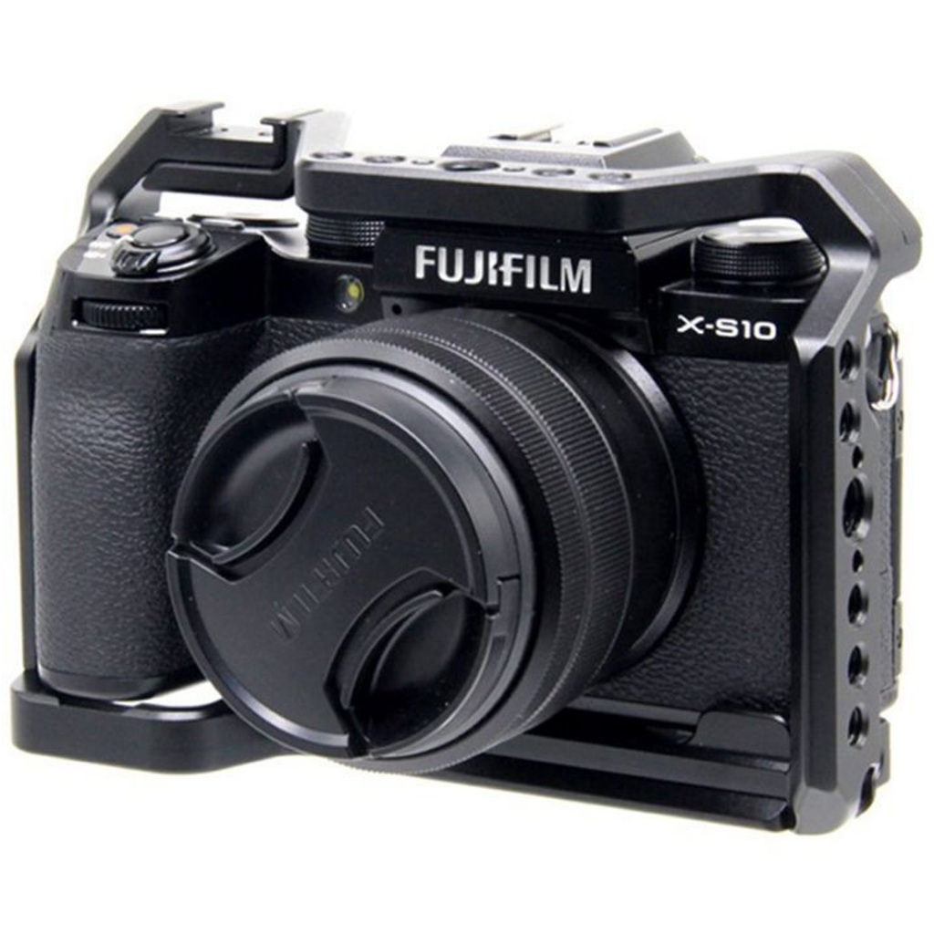 Topcine XS10 Camera Cage เข้ากันได้กับกล้อง Fujifilm X-S10,Fujifilm X-S10 Camera Case พร้อม Cold Sho