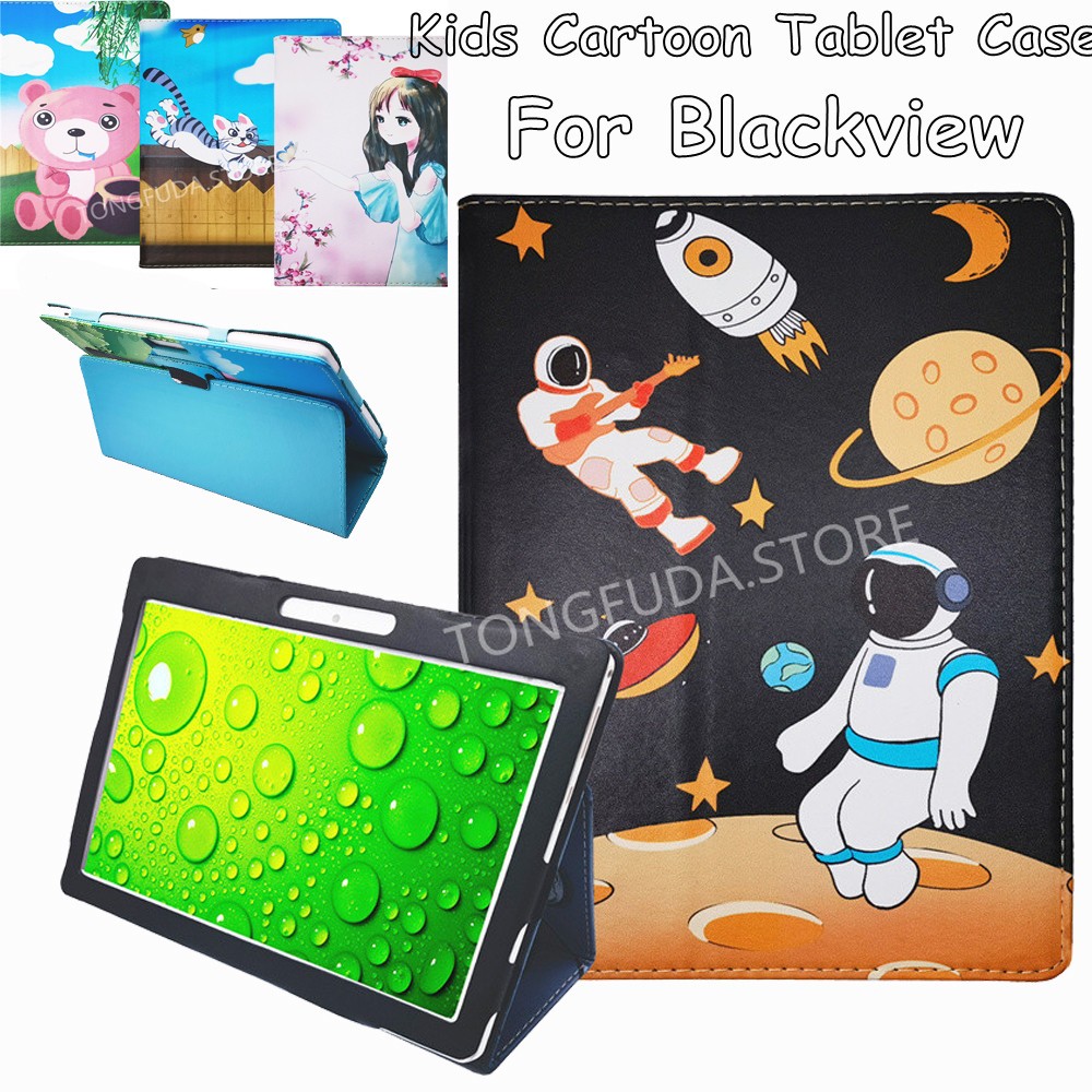 เคสแท็บเล็ต PC 10.1 นิ้ว ลายการ์ตูน พร้อมขาตั้ง สําหรับ Blackview Tab 13 12 10 Pro Tab 8 9 8E 10.1 น