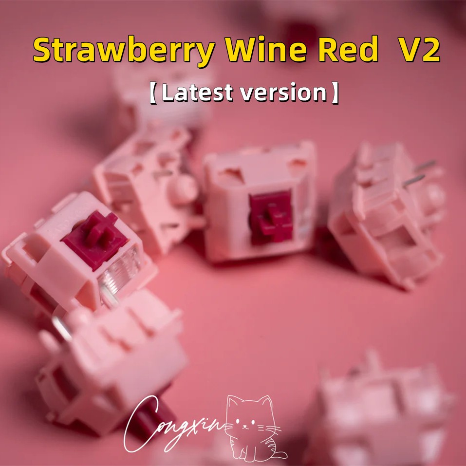 #ความแตกต่างของคีย์บอร์ด
#แกนไฮไฟ
#สตรอเบอร์รี่ไวน์แดง
#V2
#การปรับปรุงแกน
