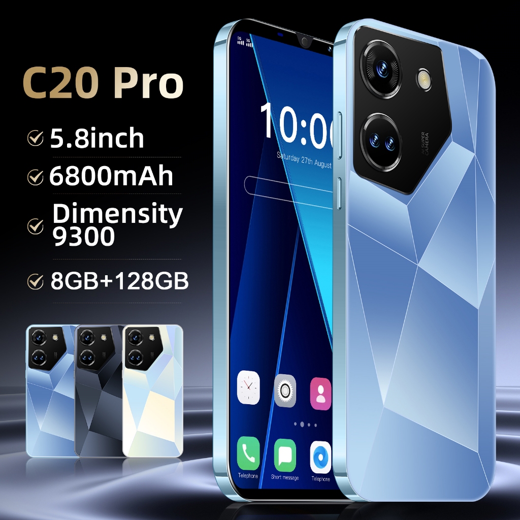 ใหม่ สมาร์ทโฟน C20 Pro แรม 8GB รอม 128GB หน้าจอความละเอียดสูง 5.8 นิ้ว ระบบ Android 14.0