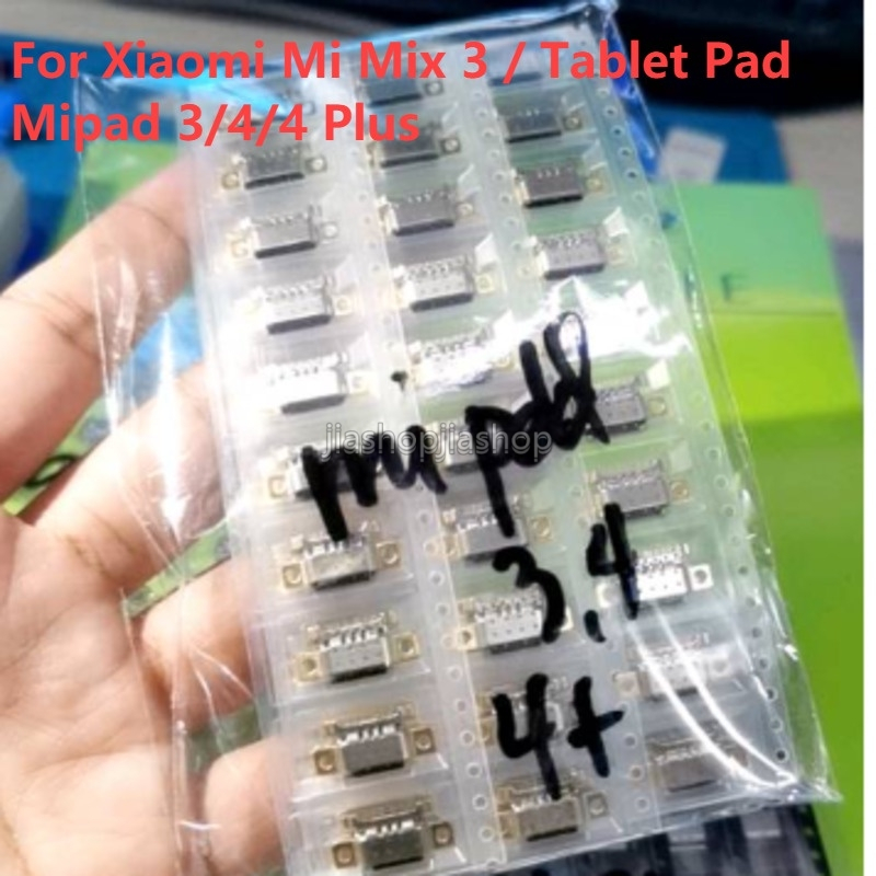1-10 ชิ้น Type-C Micro USB แจ็คชาร์จพอร์ตเชื่อมต่อปลั๊กซ็อกเก็ต สําหรับ Xiaomi Mi Mix 3 / แผ่นแท็บเล็ต Mipad 3/4/4 Plus ชาร์จใหม่ ของแท้