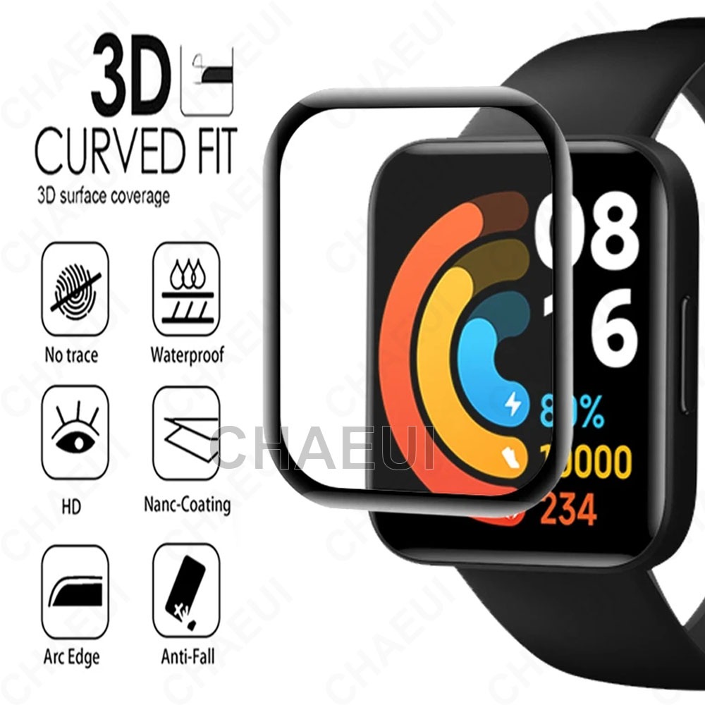 ฟิล์มกันรอยหน้าจอฝาครอบป้องกันสําหรับ Redmi Watch 5 Active 4 3 2 Lite / Poco Watch / Mi Watch Lite