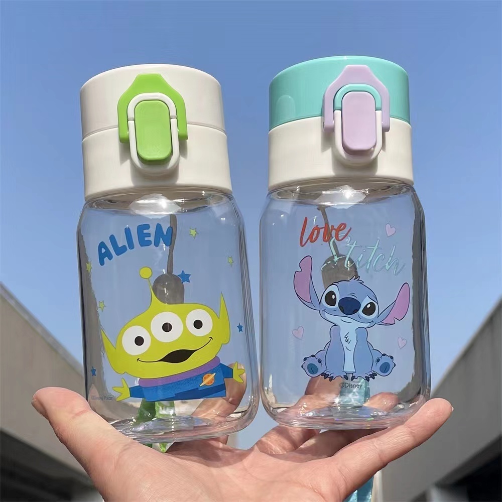 Disney แก้วน้ําพกพา ลายดิสนีย์ เอลฟ์ พร้อมเชือกคล้อง เหมาะกับฤดูร้อน สําหรับนักเรียน 775