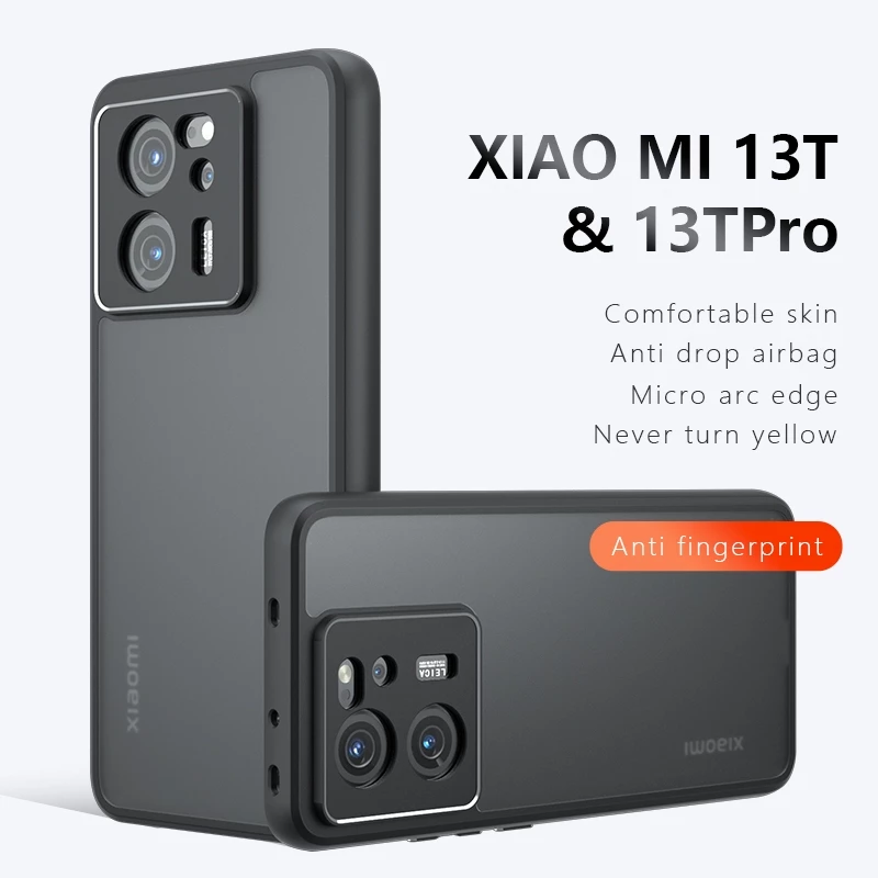 Light Scrub PC Skin feel Anti fingerprint Hard Phone Case for Xiaomi 13T 13TPro POCO F5 Pro Redmi K60 K60Pro K60Ultra Anti fall Protection Cover