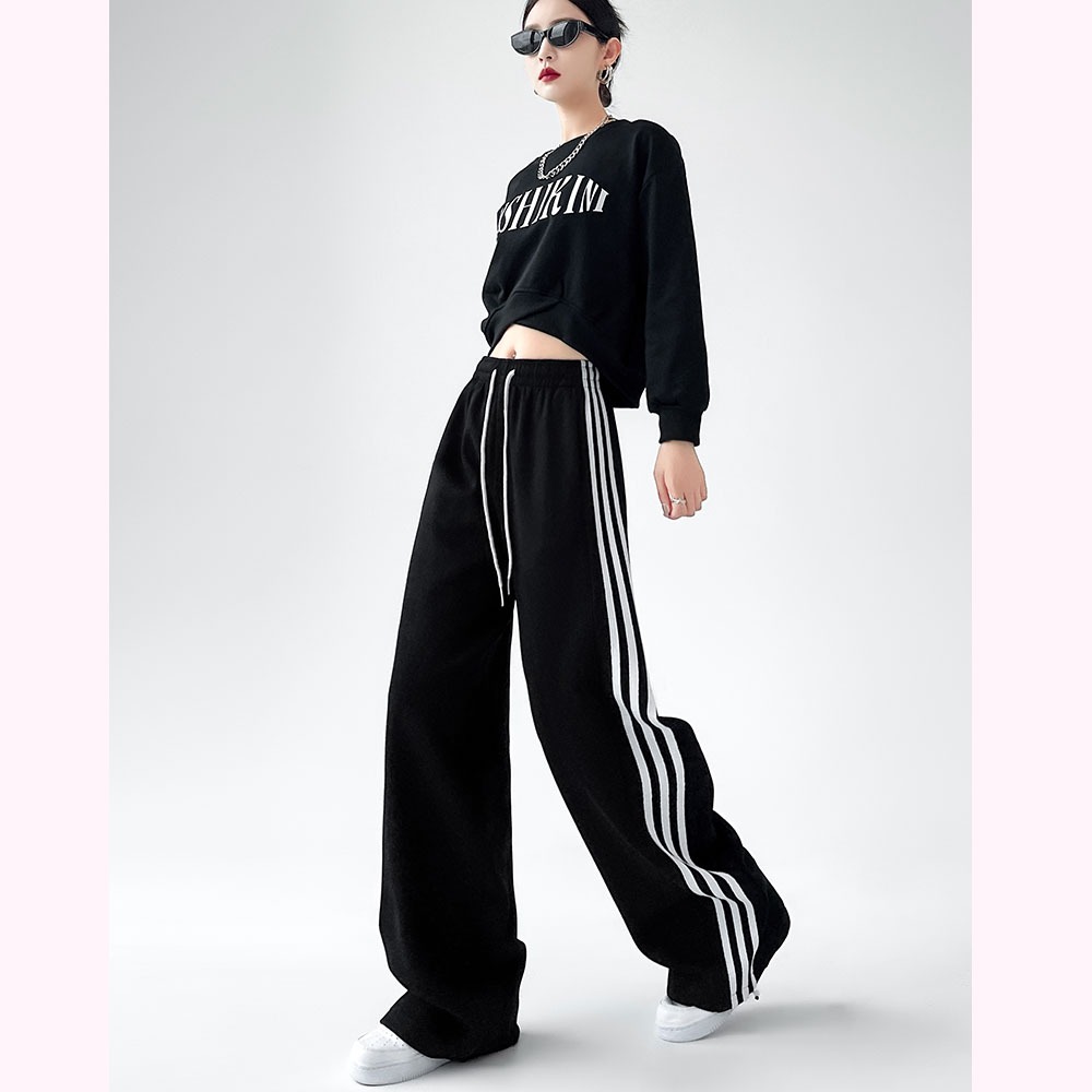 Hotgirl  พร้อมส่งจากกทม ✨y2k กางเกงสีขาว 🌸กางเกงผู้หญิงแฟชั่นย้อนยุคอเมริกัน ทรงหลวมลำลอง - รูปที่ 6