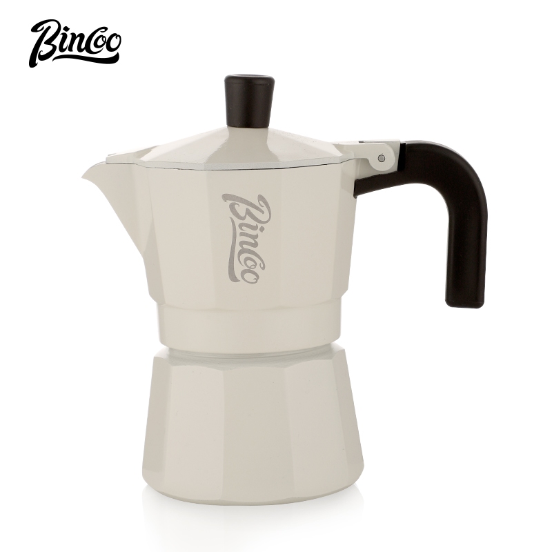 Bincoo หม้อกาแฟ แบบวาล์วคู่ สไตล์อิตาลี สําหรับตั้งแคมป์ และกลางแจ้ง
