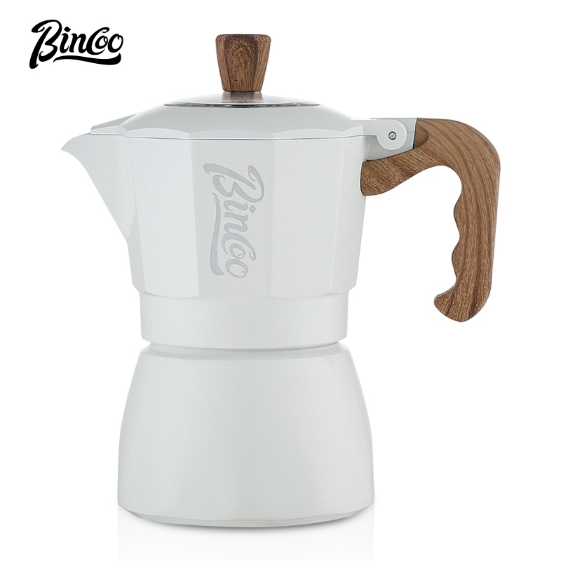 Bincoo ชุดหม้อชงกาแฟ แบบวาล์วคู่ ขนาดเล็ก 2 ถ้วย 4 ถ้วย สําหรับชงกาแฟเอสเปรสโซ่