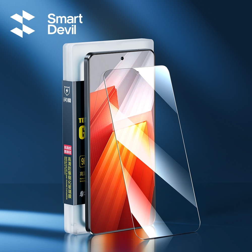 SmartDevil กระจกนิรภัย 2.5D กันตก กันระเบิด สําหรับ Vivo iQOO Neo 8 9 Series HD